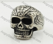 Stainless Steel Skull Ring KJR370615