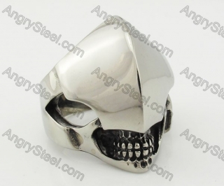 Stainless Steel Skull Ring KJR370617