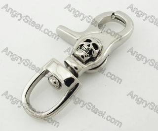 DIY Skull Clasp Stainless Steel Pendant KJP620024