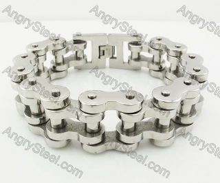 22mm wide Steel Bicycle Chain Bracelet KJB360027