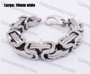 280mm long 16mm wide Large Stainless Steel Bracelet KJB550809S