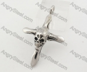 Stainless Steel Skull Pendant KJP051401