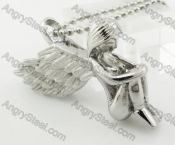 Stainless Steel Angel Pendant KJP051406