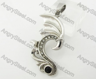 Stainless Steel Devil Wing Pendant KJP170766