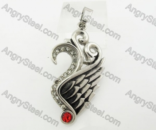 Stainless Steel Wing Pendant KJP170768