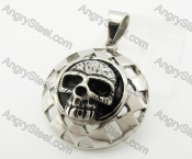 Stainless Steel Skull Pendant KJP200024