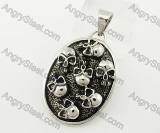 Stainless Steel Skull Pendant KJP200025