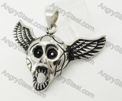 Stainless Steel Skull Pendant KJP200027