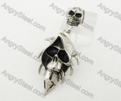 Stainless Steel Skull Pendant KJP200032