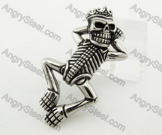 Stainless Steel Skull Pendant KJP200043