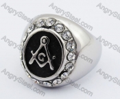 Stainless Steel Skull Ring KJR010330