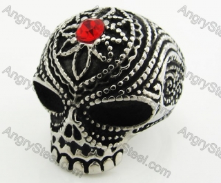 Stainless Steel Skull Ring KJR010344