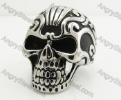 Stainless Steel Skull Ring KJR170028