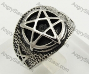 Stainless Steel Star Ring KJR170043