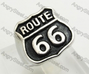 Stainless Steel Route 66 Ring KJR170052