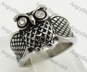 Stainless Steel Owl Ring KJR170060