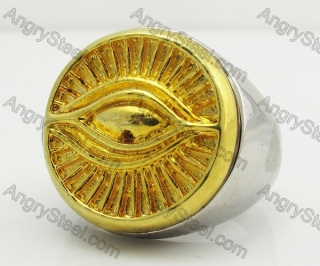 Stainless Steel All-seeing Eye Ring KJR350376