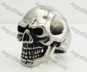 Stainless Steel Skull Ring KJR350385