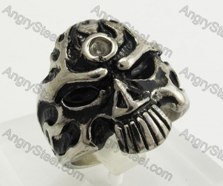 Stainless Steel Skull  Ring KJR540015