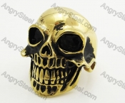 Stainless Steel Skull Ring KJR540027