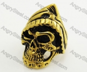 Stainless Steel Skull Ring KJR540029