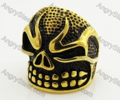 Stainless Steel Skull Ring KJR540030