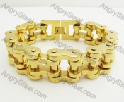 22mm wide Stainless Steel Bicycle Chain Bracelet KJB360030