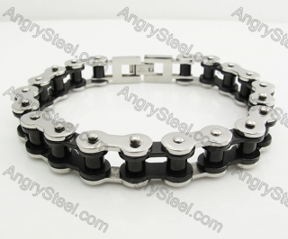 11mm wide Stainless Steel Bicycle Chain Bracelet KJB360033