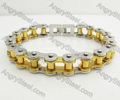 11mm wide Stainless Steel Bicycle Chain Bracelet KJB360038