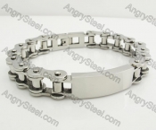 11mm wide Stainless Steel Bicycle Chain Bracelet KJB360041