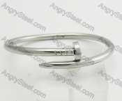 Stainless Steel Nail Bangle KJB810062