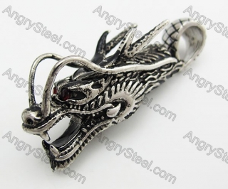 Stainless Steel Dragon Pendant KJP560025