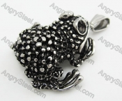 Stainless Steel Toad Pendant KJP560034