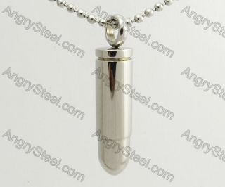 Stainless Steel Bullet Pendant KJP570065