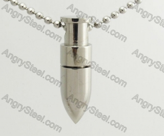 Stainless Steel Bullet Pendant KJP570066
