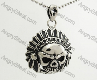 Stainless Steel Skull Pendant KJP570083