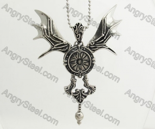 Stainless Steel Devil Wings Pendant KJP570088