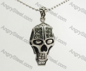 Stainless Steel Skull Pendant KJP570089