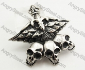 Stainless Steel Skull Pendant KJP170775