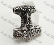 Stainless Steel Thors Hammer Pendant KJP170787