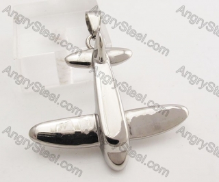 Stainless Steel Aircraft Pendant KJP330203