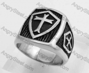 Stainless Steel Crusader Ring KJR330195