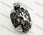 Stainless Steel Lion Pendant KJP051451