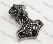 Stainless Steel Thors Hammer  Pendant KJP350253