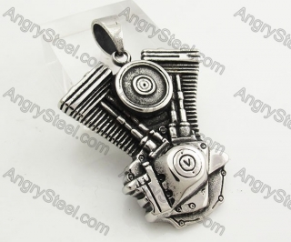 Stainless Steel Motorcycle Engine Pendant KJP350260