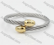 Stainless Steel Wire Cable Bangle KJB850001