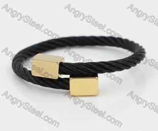 Stainless Steel Wire Cable Bangle KJB850003