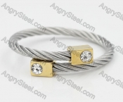 Stainless Steel Wire Cable Bangle KJB850004