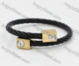 Stainless Steel Wire Cable Bangle KJB850005