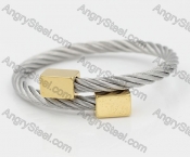 Stainless Steel Wire Cable Bangle KJB850006